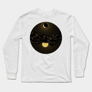 A Lovestory in space - Sun Moon Clouds | Positivity Long Sleeve T-Shirt